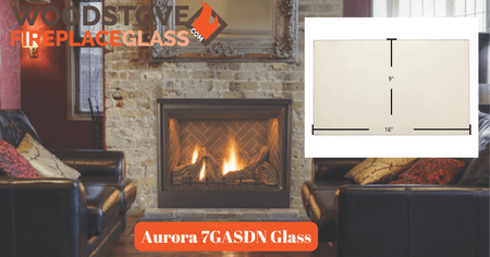 Aurora 7GASDN Glass - Woodstove Fireplace Glass