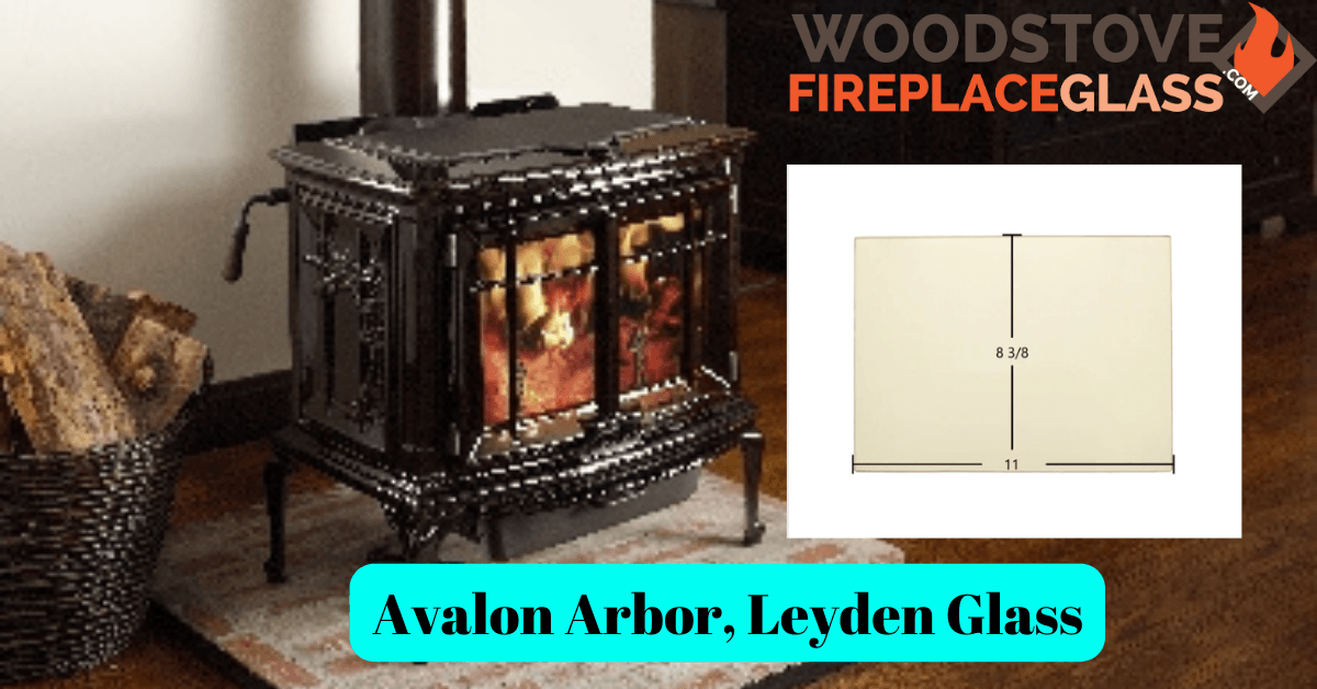 Avalon Arbor, Lopi Leyden Glass - Woodstove Fireplace Glass