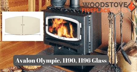 Avalon Olympic, 1190, 1196 Glass - Woodstove Fireplace Glass