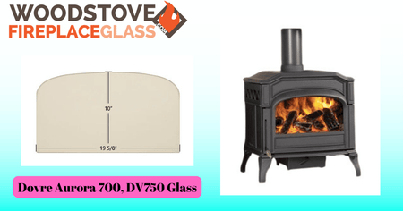 Dovre Aurora 700, DV750 Glass - Woodstove Fireplace Glass