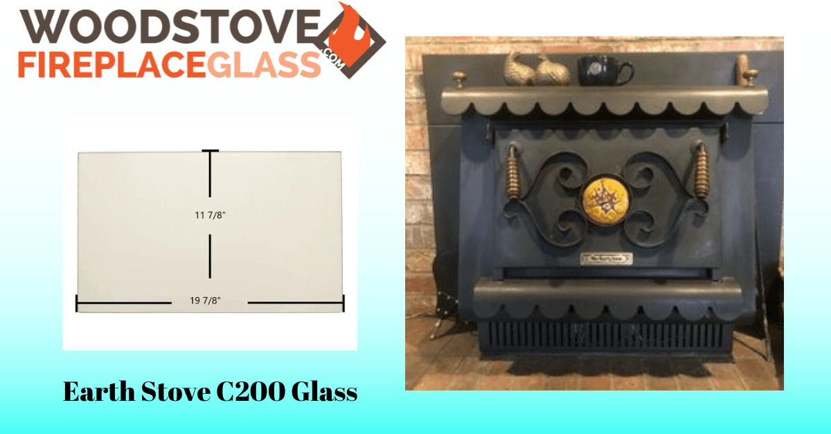 Earth Stove C200 Glass - Woodstove Fireplace Glass
