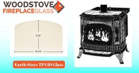 Earth Stove TP440 Glass - Woodstove Fireplace Glass