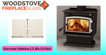Enerzone Solution 1.3, Bio 35 Glass - Woodstove Fireplace Glass