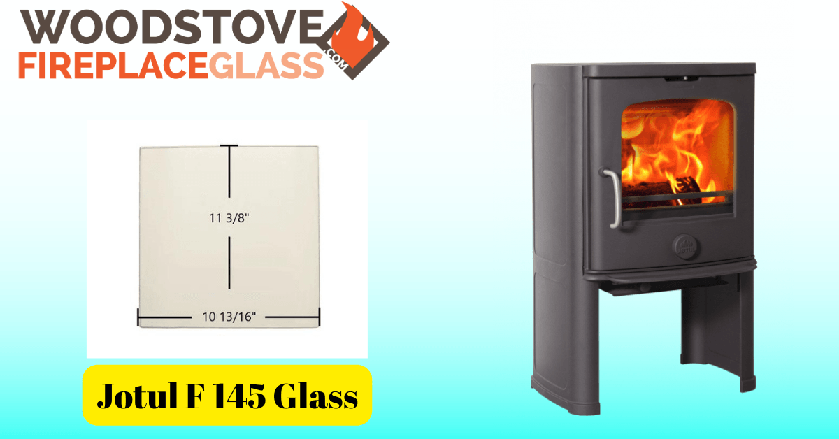 Jotul F 145 Glass - Woodstove Fireplace Glass