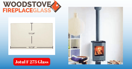 Jotul F 273 Glass - Woodstove Fireplace Glass