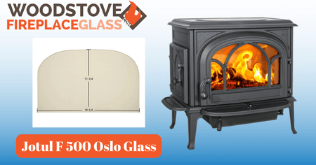 Jotul F 500 Oslo Glass - Woodstove Fireplace Glass
