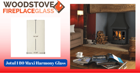 Jotul I 80 Maxi Harmony Glass - Woodstove Fireplace Glass