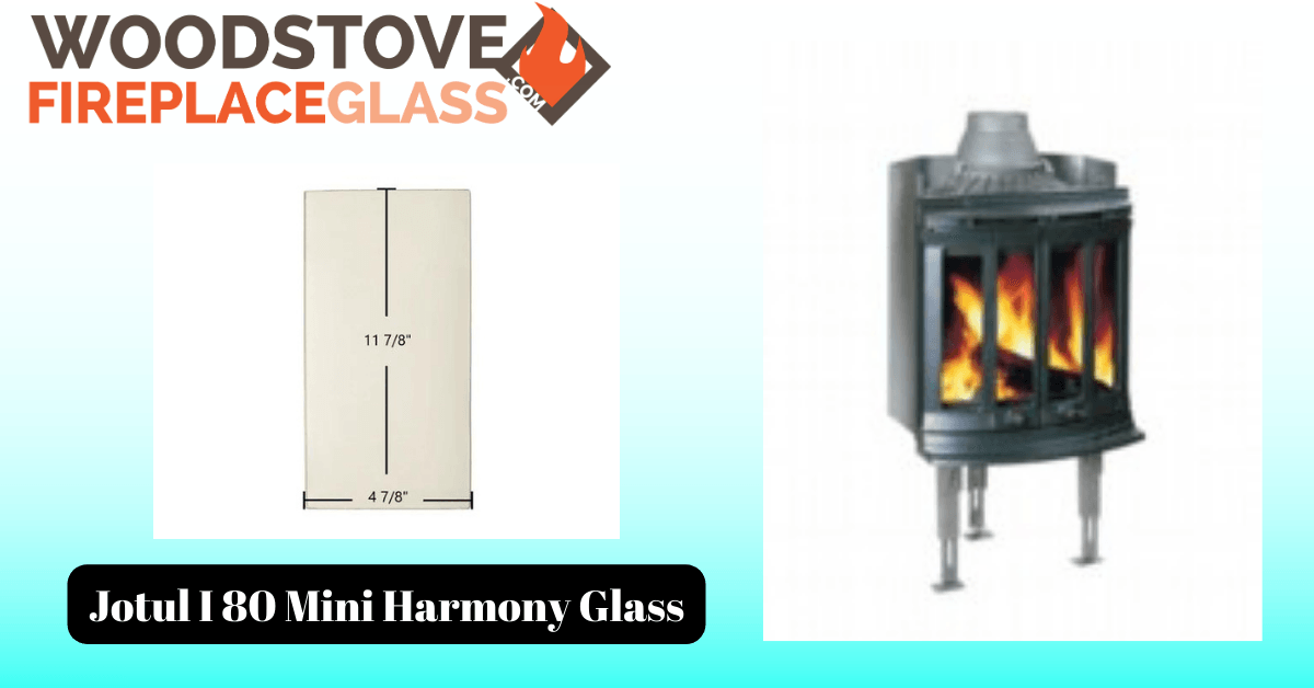 Jotul I 80 Mini Harmony Glass - Woodstove Fireplace Glass
