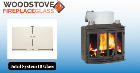 Jotul System 18 Glass - Woodstove Fireplace Glass