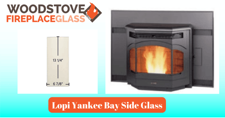 Lopi Yankee Bay Side Glass - Woodstove Fireplace Glass