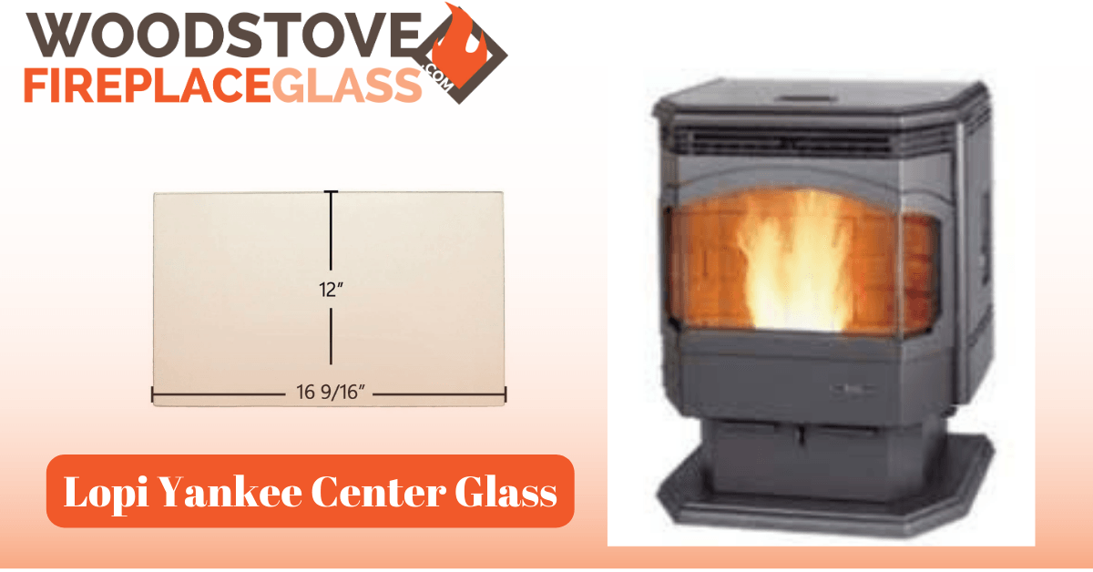Lopi Yankee Center Glass - Woodstove Fireplace Glass