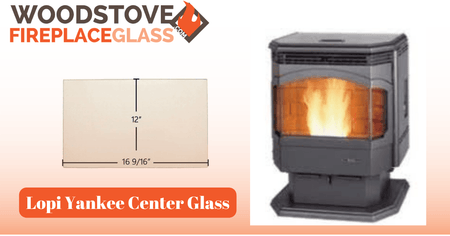 Lopi Yankee Center Glass - Woodstove Fireplace Glass