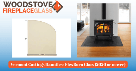 Vermont Castings Dauntless FlexBurn Glass (2020 or newer) - Woodstove Fireplace Glass