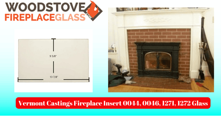 Vermont Castings Fireplace Insert 0044, 0046, 1271, 1272 Glass - Woodstove Fireplace Glass