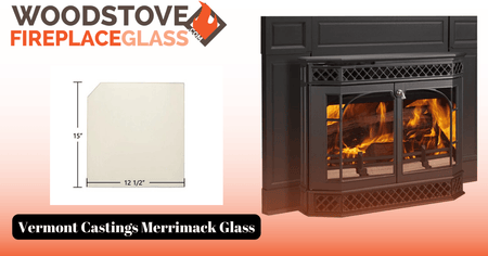 Vermont Castings Merrimack Glass - Woodstove Fireplace Glass