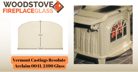 Vermont Castings Resolute Acclaim 0041, 2490 Glass - Woodstove Fireplace Glass